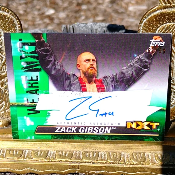 WWE Trading Cards Zack Gibson AND SHANTE The ADONIS Authentic Autographed NXT - Picture 3 of 14